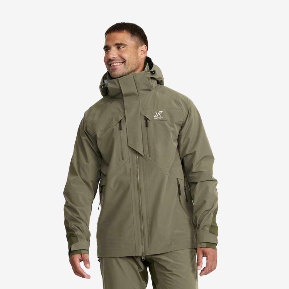 Revolution Race Jackor > Regn- & Skaljackor - Aries Pro 3L Shell Jacket - Herr - Grape Leaf/Forest Night, Storlek:M