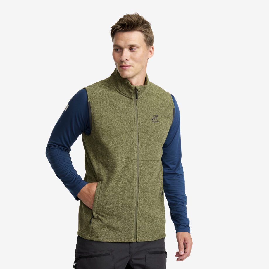 Revolution Race Jackor > Västar - Essential Fleece Vest - Herr - Cypress, Storlek:M