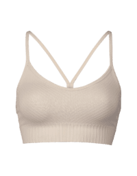 Casall Seamless Graphical Rib Sports Top - Light Sand