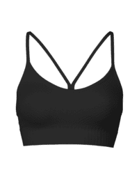 Casall Seamless Graphical Rib Sports Top - Black