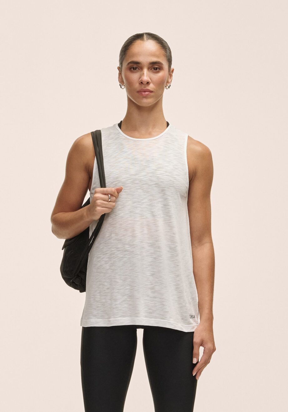 Casall Soft Texture Tank - White