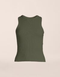 Casall Defined Rib Racerback - Northern Green