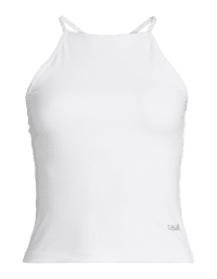 Casall Built-In-Bra Halterneck Tank - White