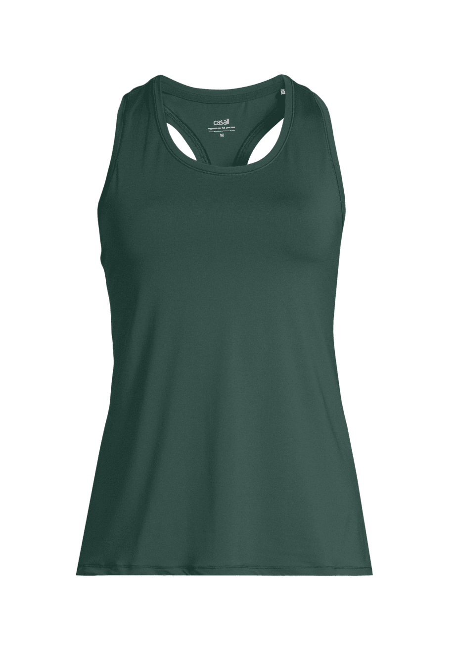 Casall Essential Racerback Tank - Dark Pine