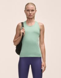 Casall Essential Racerback Tank - Statue Green