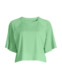 Casall Laser Mesh Crop Tee - Apple Crush