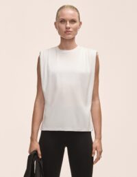 Casall Delight Shoulder Crease Tee - White