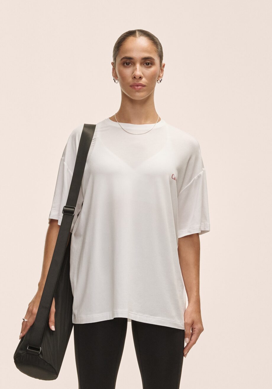 Casall Oversized Cotton Tee  - White