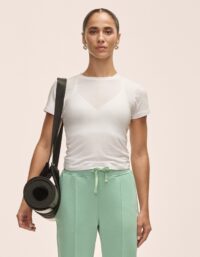 Casall Cotton Blend Slim Tee - White