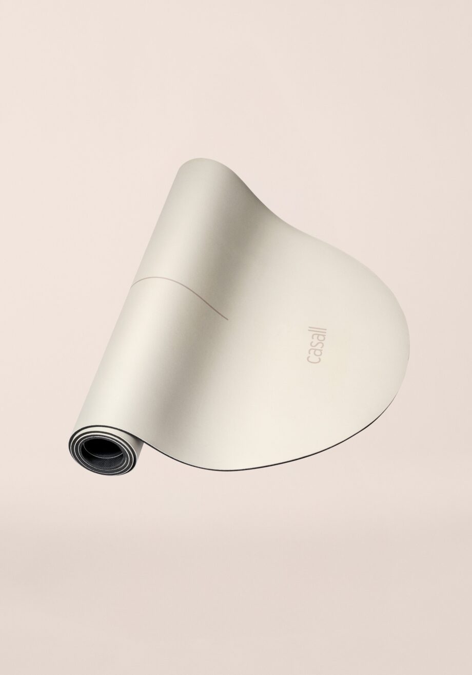 Casall Yoga Mat Grip & Cushion III Oval Mat 5mm - Matte White
