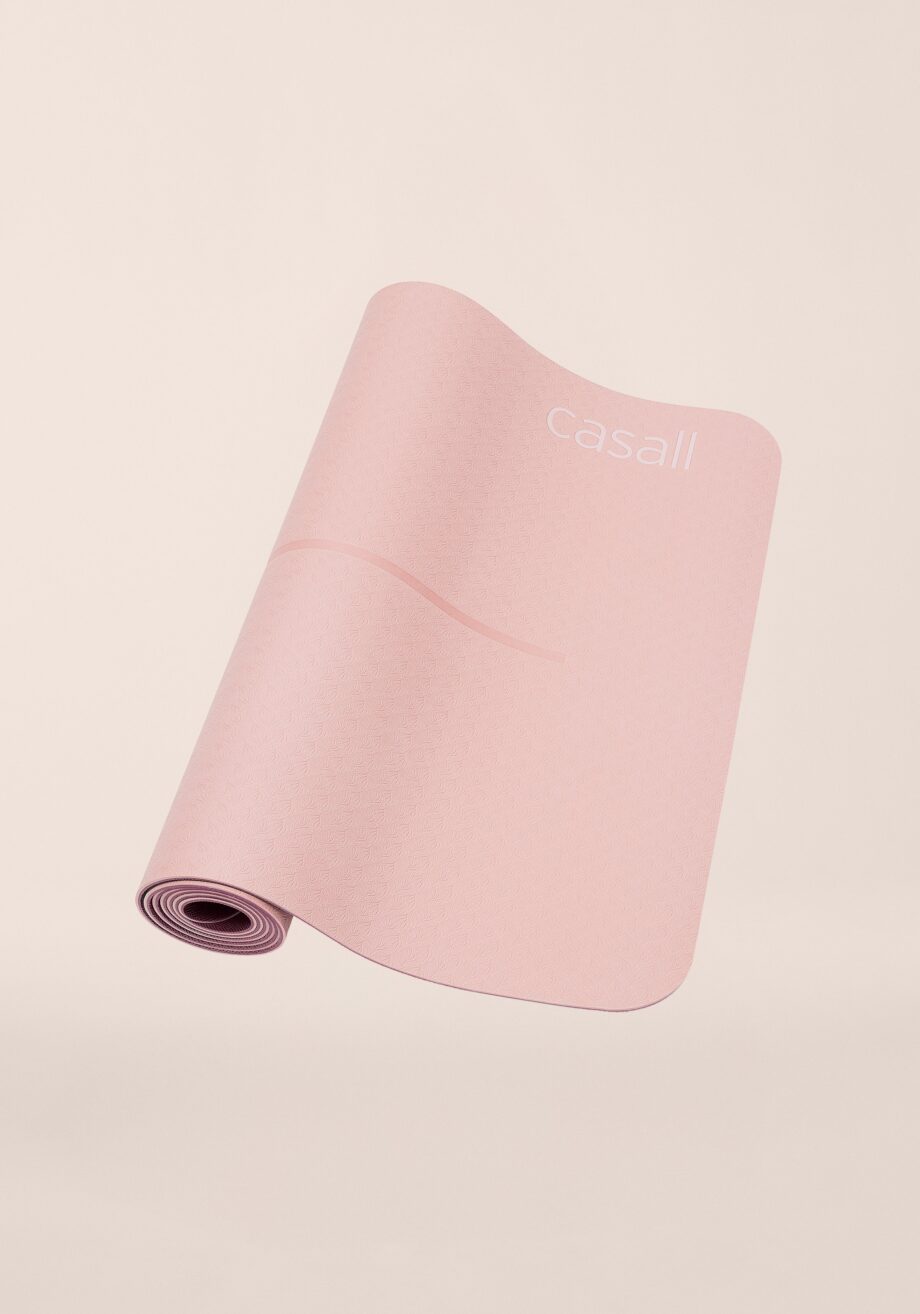 Casall Yoga Mat Position 4mm - Light Pink/Pink