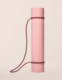 Casall Braided Yoga Mat Carry Strap - Raspberry/Beige