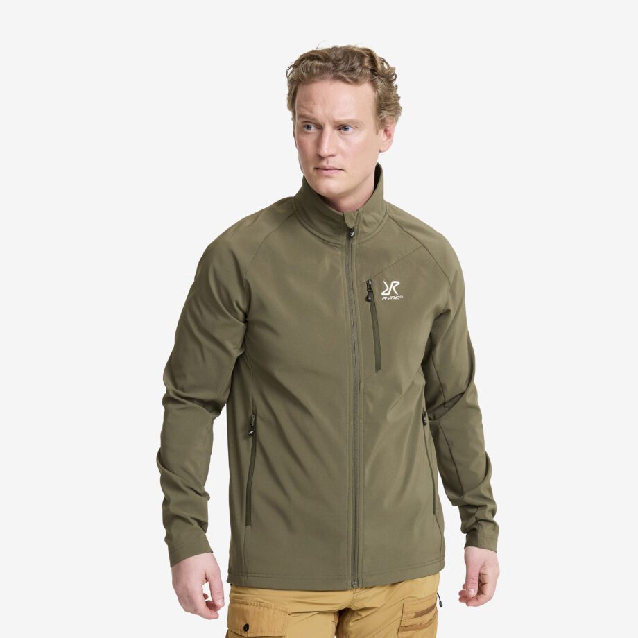 Revolution Race Exciter Light Softshell Jacket - Herr - Grape Leaf, Storlek:M - Jackor > Softshelljackor