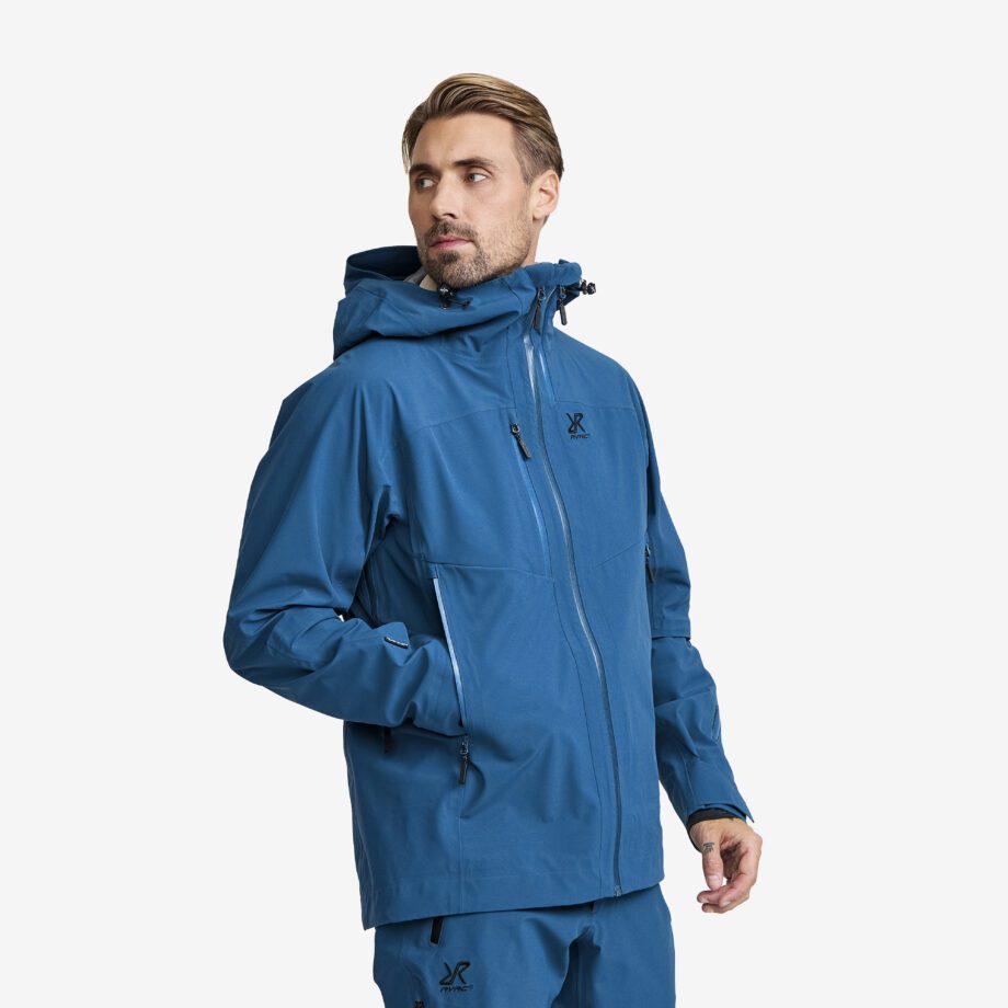 Revolution Race Jackor > Regn- & Skaljackor - Cyclone 3L Shell Jacket - Herr - Blue Opal/Imperial Blue, Storlek:XS