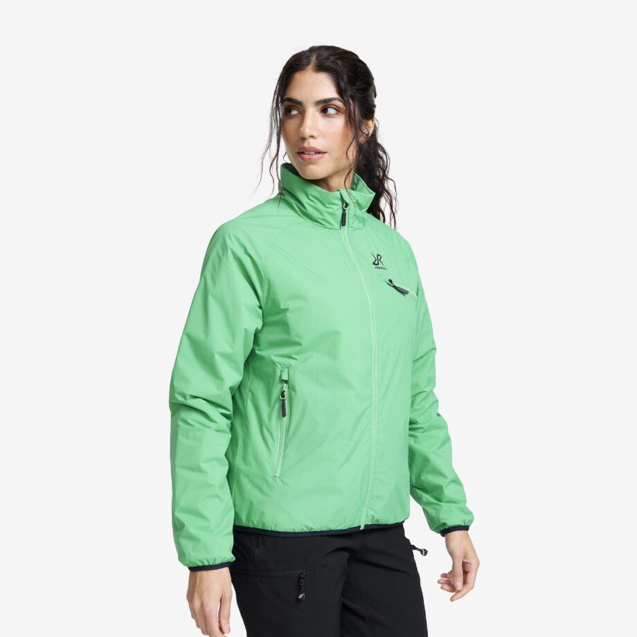 Revolution Race Vinterjackor - Flatter Insulated Jacket - Dam - Green Spruce, Storlek:3XL