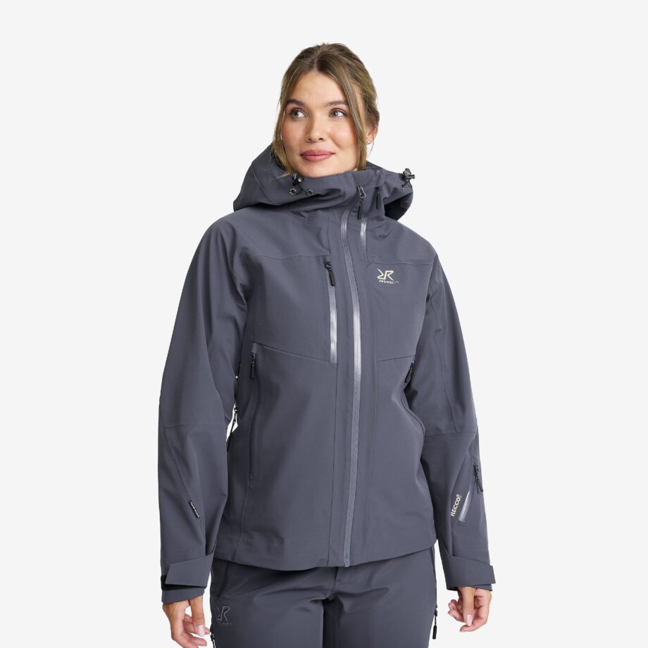 Revolution Race Dam > Jackor > Regn- & Skaljackor - Cyclone 3L Shell Jacket - Dam - India Ink, Storlek:S