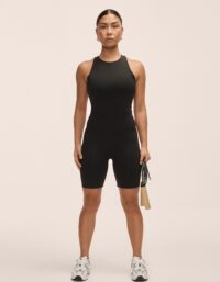 Casall Aligned Open back Bodysuit - Black