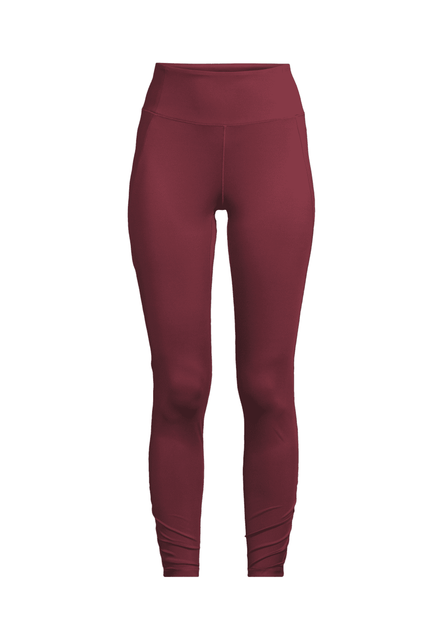 Casall Crease High Waist Tights - Evening Red