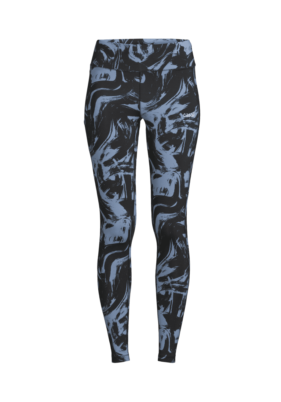 Casall Essential Printed Tights - Blaze Blue