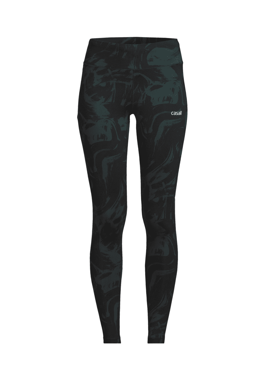 Casall Essential Printed Tights - Blaze Pine