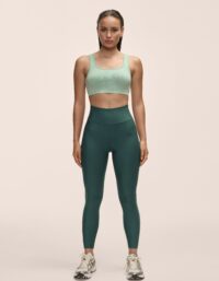 Casall Graphic High Waist Tights - Dark Pine