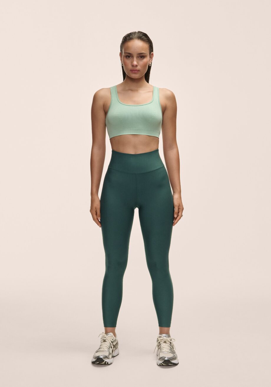 Casall Graphic High Waist Tights - Dark Pine