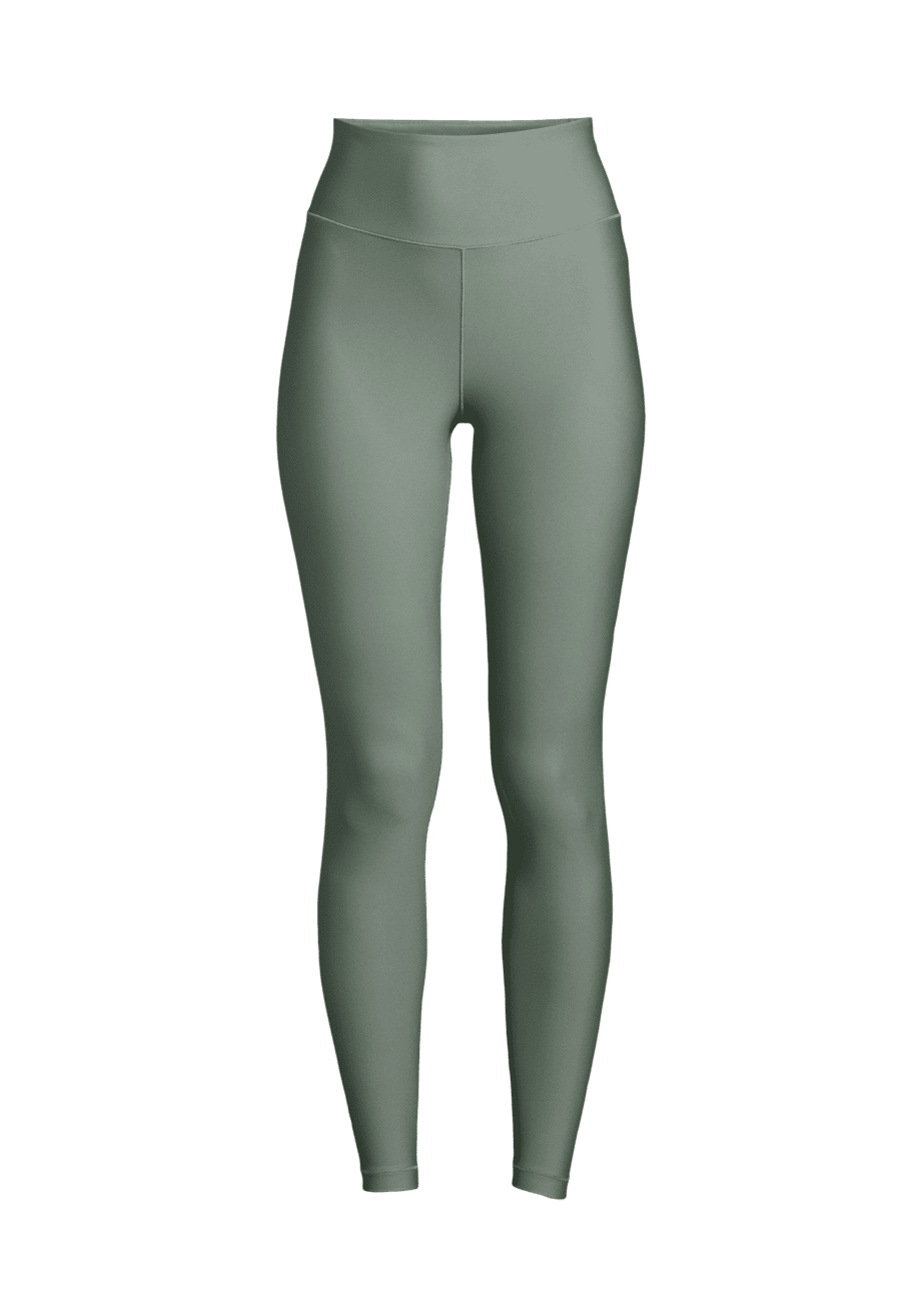Casall Graphic High Waist Tights - Dusty Green