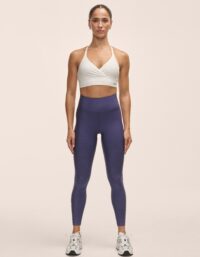 Casall Graphic High Waist Tights - Purple Eclipse