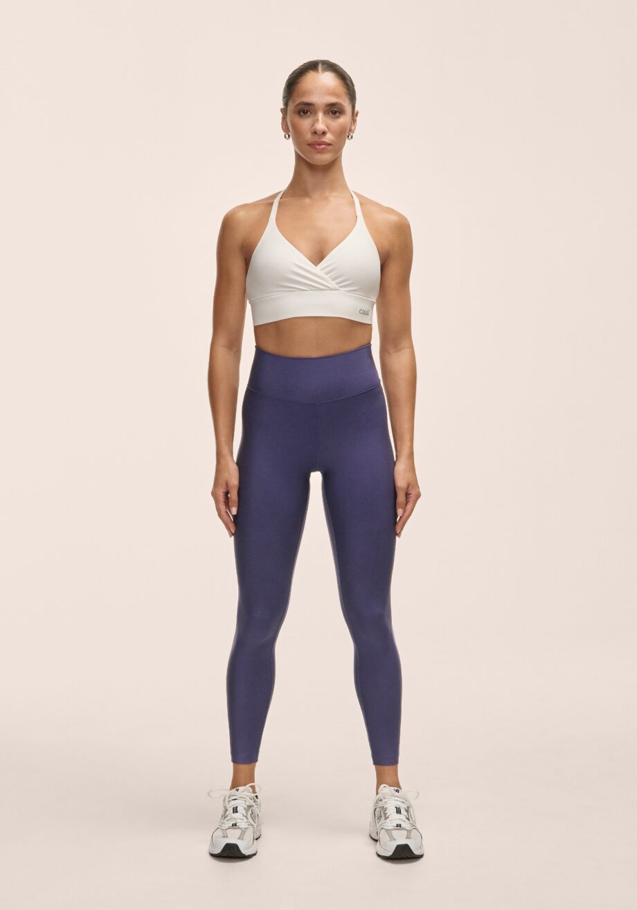 Casall Graphic High Waist Tights - Purple Eclipse