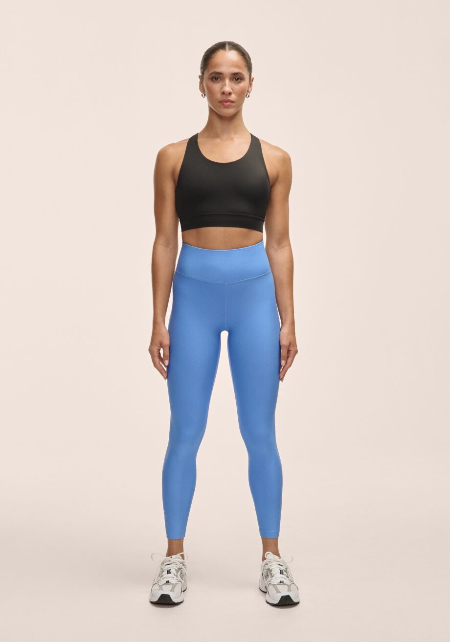 Casall Graphic High Waist Tights - Riviera Blue