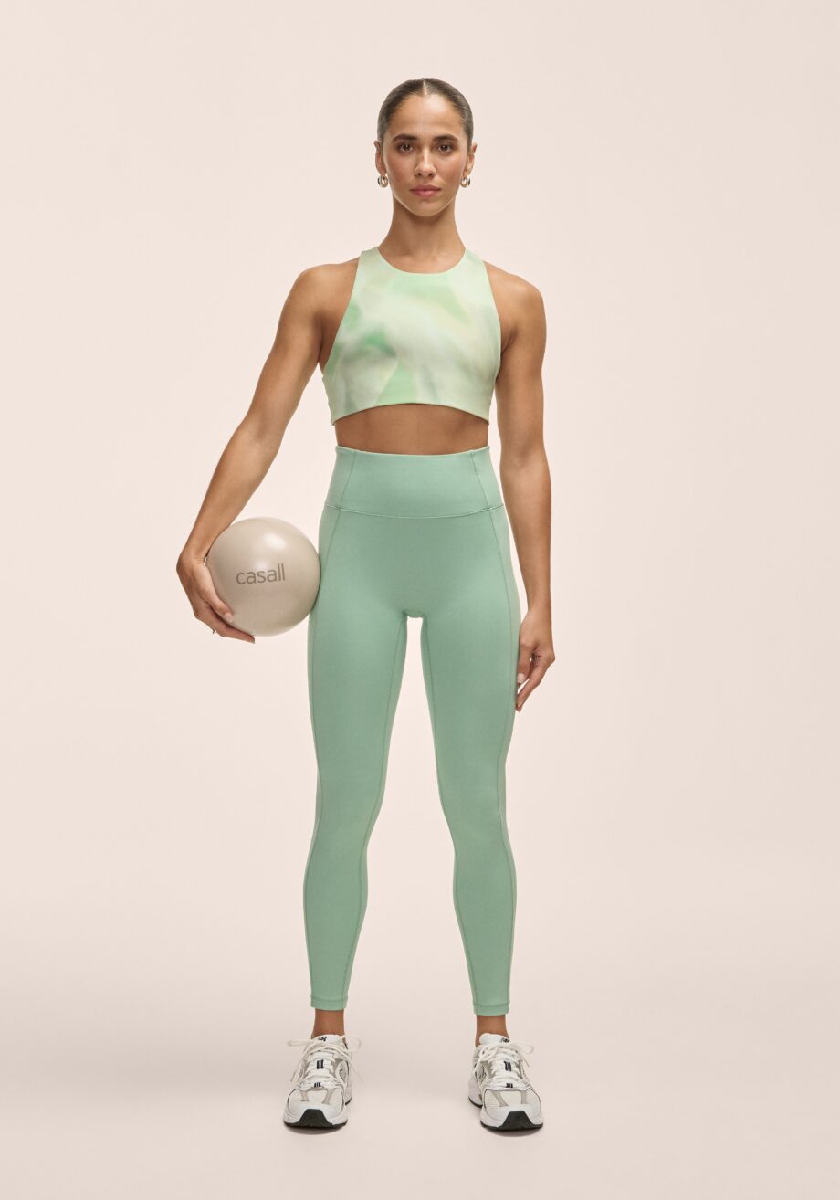 Casall Soft Touch High Waist Tights - Statue Green