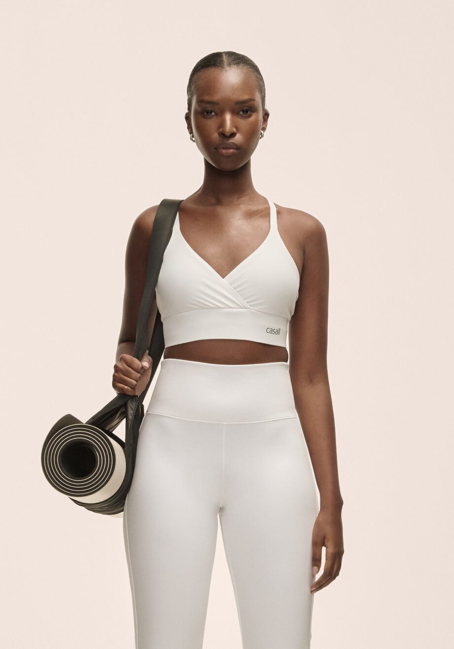 Casall Wrap Sports Bra - White
