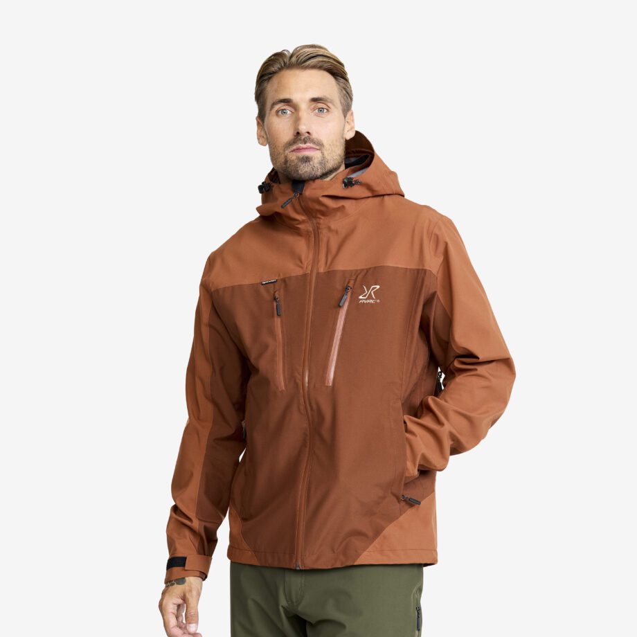 Revolution Race Jackor > Regn- & Skaljackor - Silence Proshell 3L Jacket - Herr - Dusty Orange/Rusty Walnut, Storlek:M