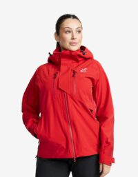 Revolution Race Dam > Jackor > Regn- & Skaljackor - Aries Pro 3L Shell Jacket - Dam - Aura Orange/Lava Falls, Storlek:XL