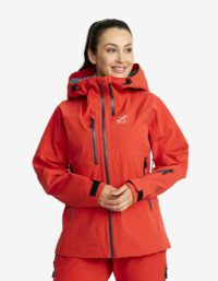 Revolution Race Cyclone 3L Shell Jacket - Dam - Aurora Red, Storlek:S - Dam > Jackor > Regn- & Skaljackor