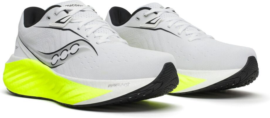 Saucony Triumph 22 (Herr) - White/Citron: 43 (US 9,5)