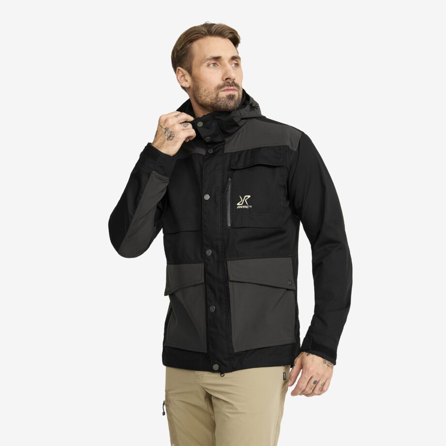 Revolution Race Jackor > Friluftsjackor - Rambler Lightweight Pro Jacket - Herr - Black/Anthracite, Storlek:XL