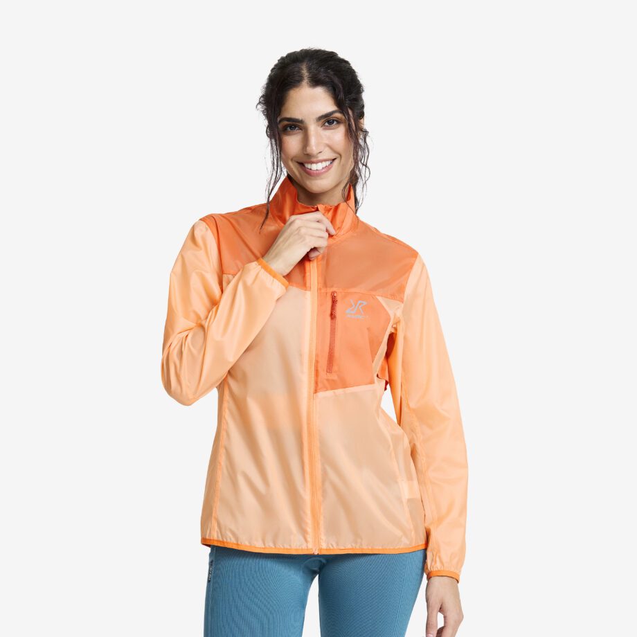 Revolution Race Dam > Jackor > Vindjackor - Unit Light Windbreaker - Dam - Peach Fuzz/Copper Tan, Storlek:2XL