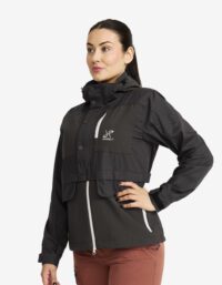Revolution Race Rambler Lightweight Pro Jacket Dam Anthracite/Oatmeal, Storlek:L