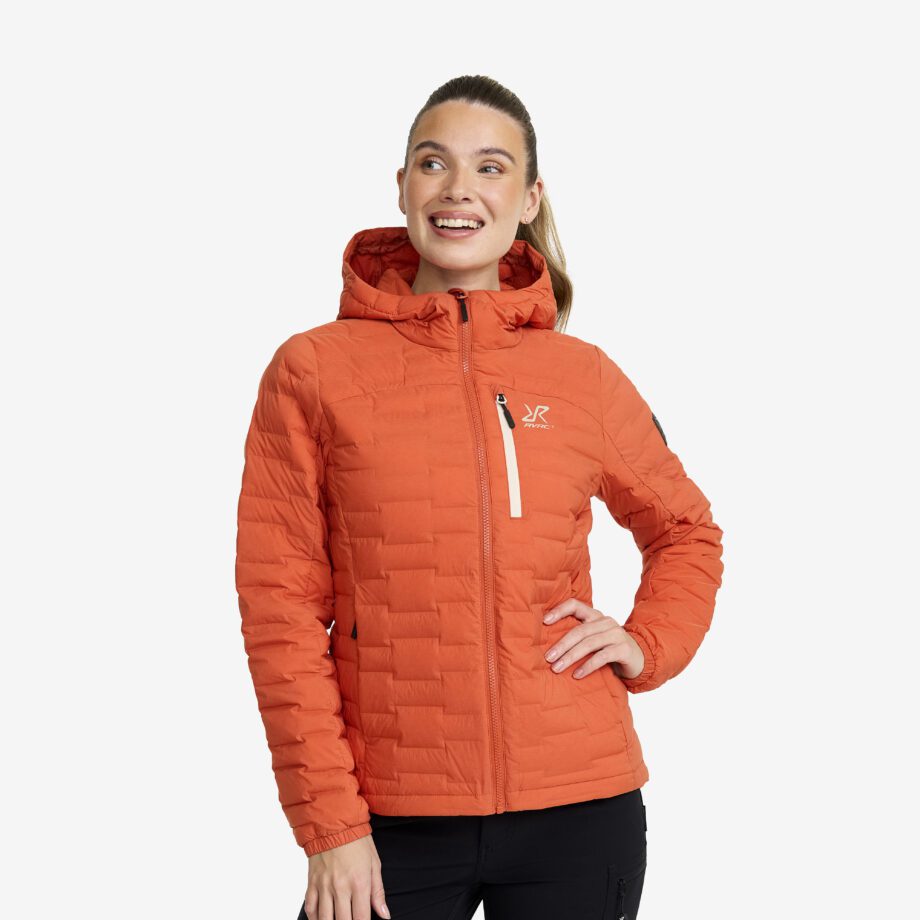 Revolution Race Vinterjackor - Flex Stretch Down Jacket - Dam - Mecca Orange, Storlek:XS