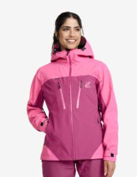 Revolution Race Dam > Jackor > Regn- & Skaljackor - Silence Proshell 3L Jacket - Dam - Ibis Rose/Baton Rouge, Storlek:XS