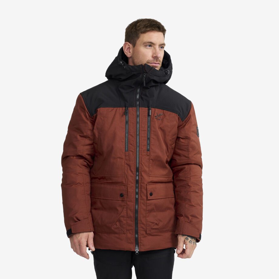 Revolution Race Vinterjackor - Outdoor Parka - Herr - Smoked Paprika, Storlek:XL
