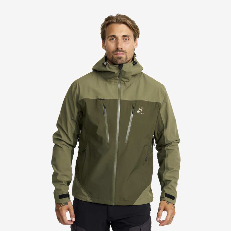Revolution Race Jackor > Regn- & Skaljackor - Silence Proshell 3L Jacket - Herr - Kalamata/Forest Night, Storlek:XS
