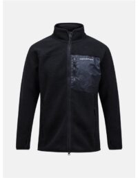 Peak Performance M Pile Zip Jacket Black