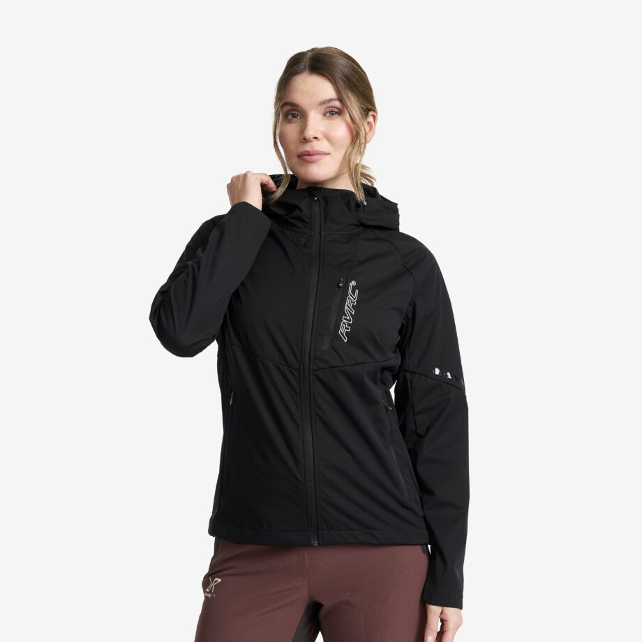 Revolution Race Dam > Jackor > Softshelljackor - Pure Softshell Jacket - Dam - Black, Storlek:S