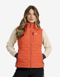 Revolution Race Flex Stretch Down Vest Dam Mecca Orange, Storlek:M