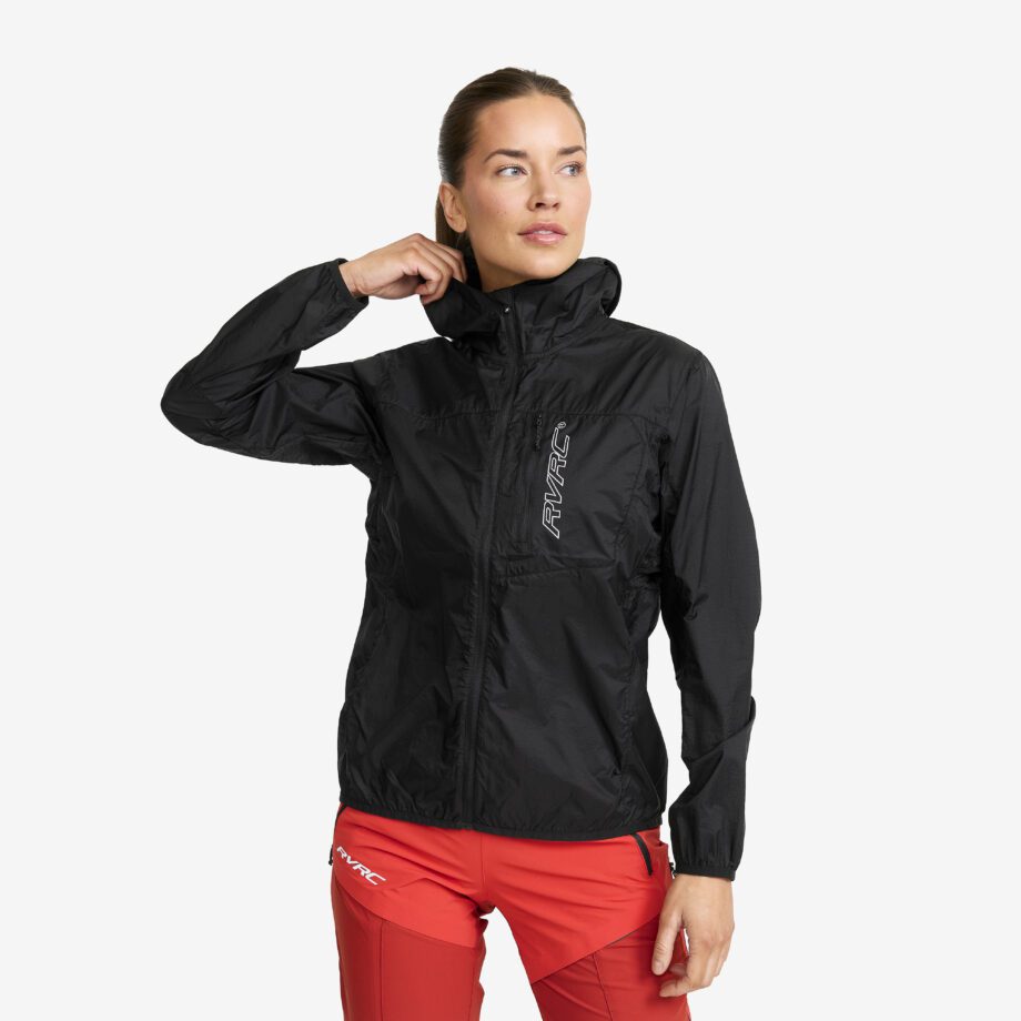 Revolution Race Dam > Jackor > Vindjackor - Speed Hooded Windbreaker - Dam - Black, Storlek:XS