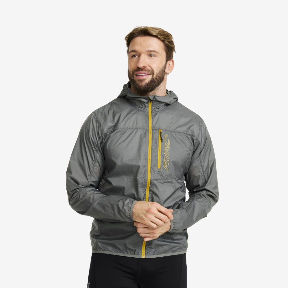Revolution Race Jackor > Vindjackor - Speed Hooded Windbreaker - Herr - Castor Gray, Storlek:3XL