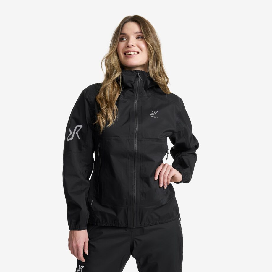 Revolution Race Dam > Jackor > Regn- & Skaljackor - Arcade 3L Lightweight Jacket - Dam - Black, Storlek:L