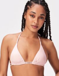Stronger - Textured Triangle Bikini Top